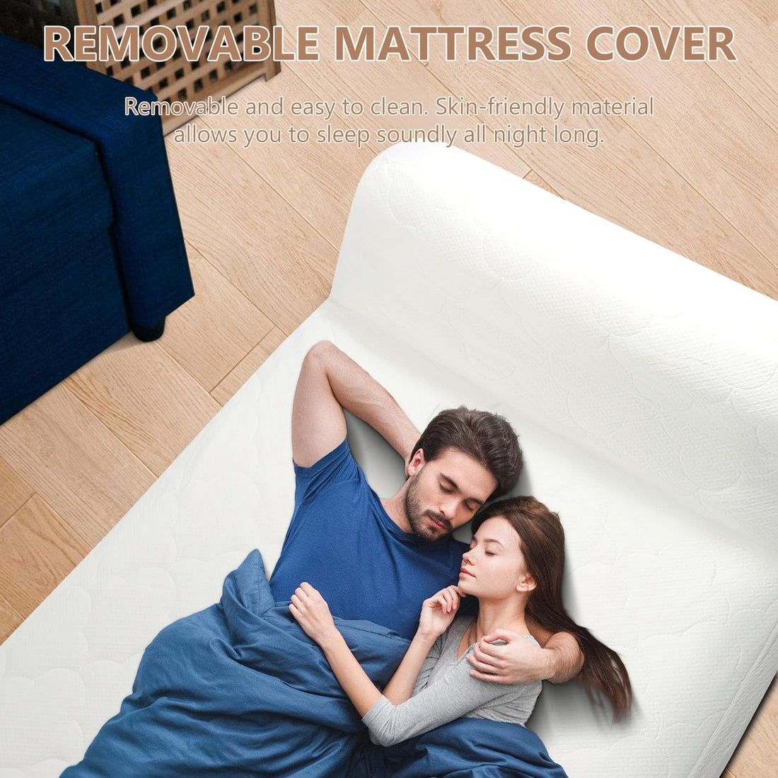 Queen Air Mattress with Wireless Pump