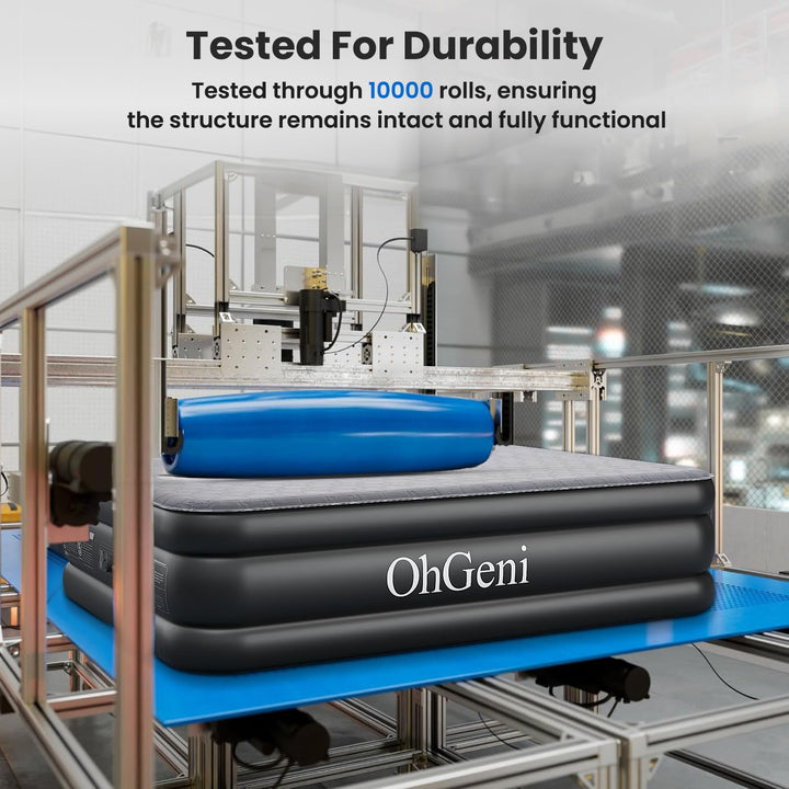 OhGeni 18" Queen Air Mattress with Pump