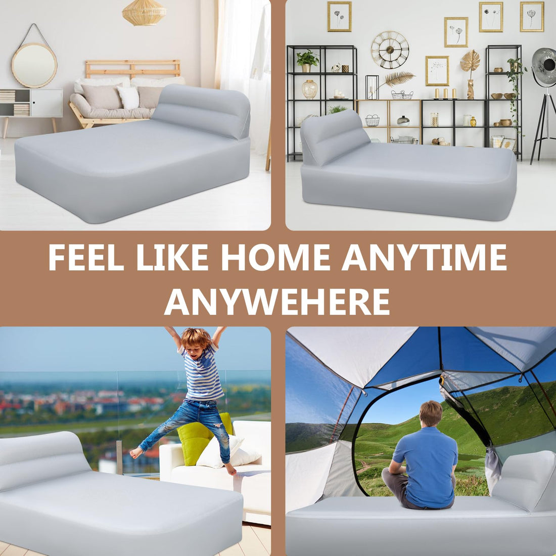 Queen Air Mattress with Wireless Pump