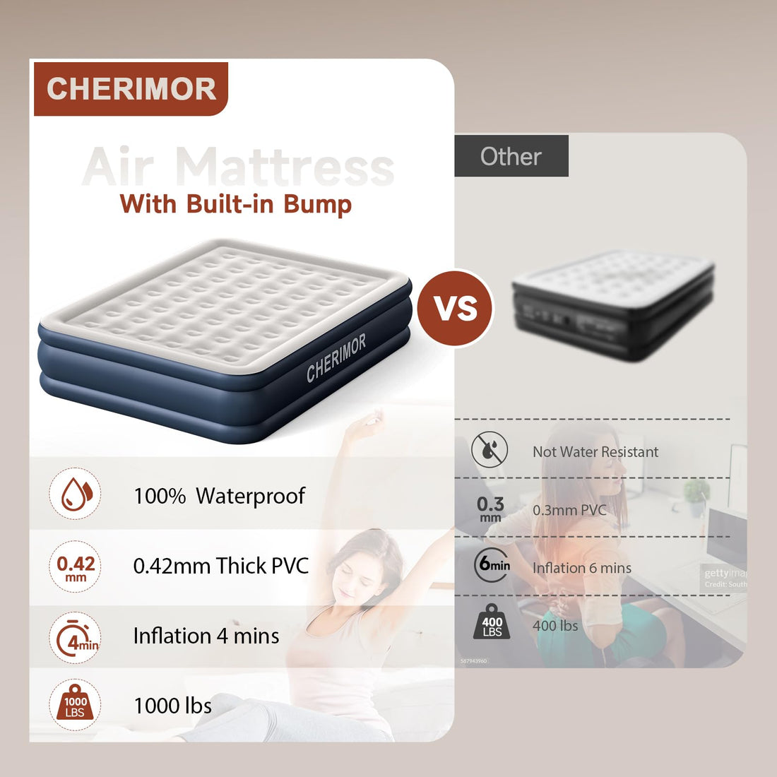 Queen Air Mattress with Pump