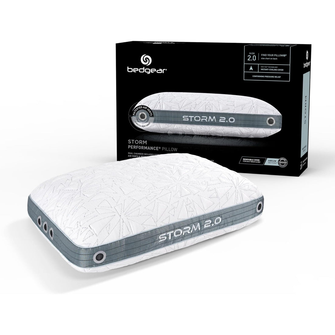 Bedgear Storm Performance Cooling Pillow – Medium