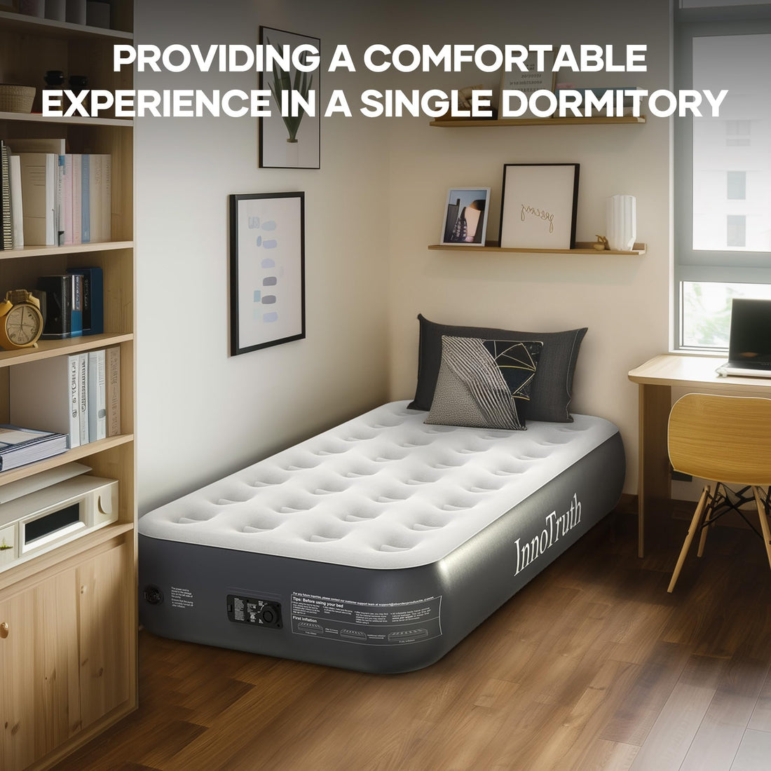 InnoTruth Queen Air Mattress with Built-In Pump