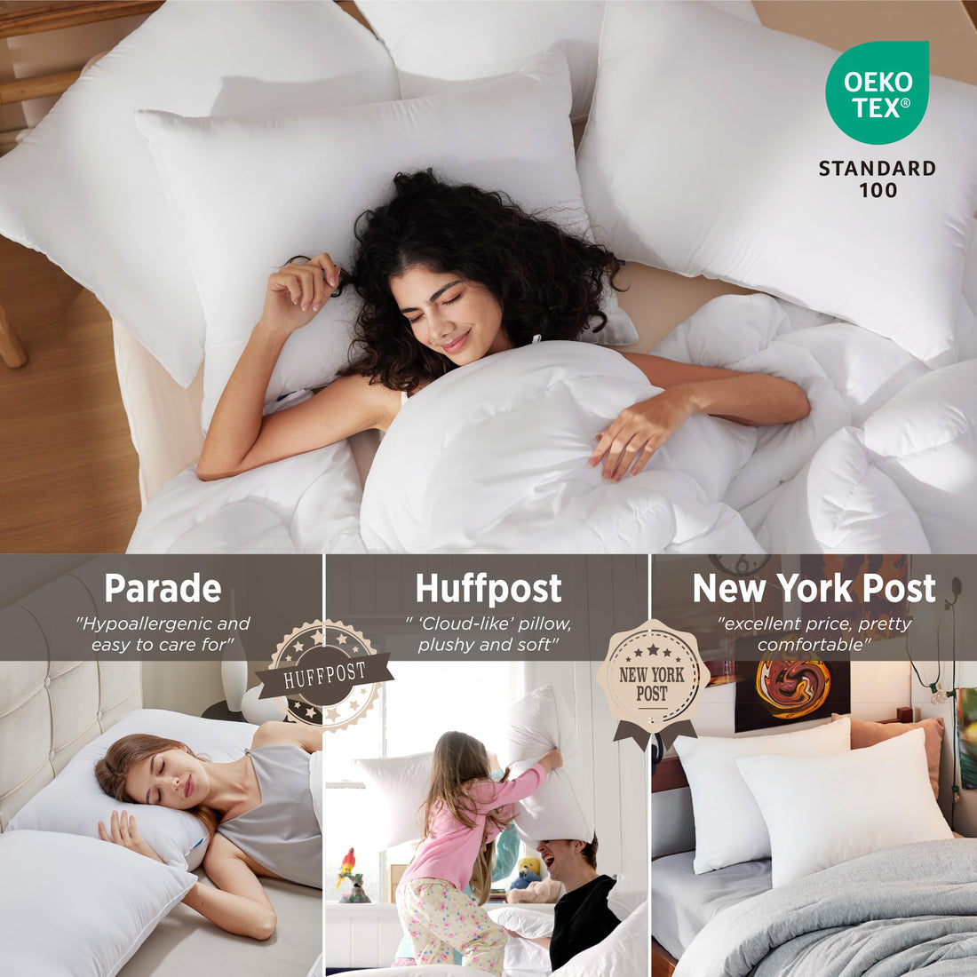 Bedsure Queen Bed Pillows – Set of 2