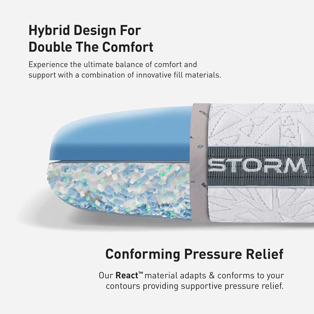 Bedgear Storm Performance Cooling Pillow – Medium