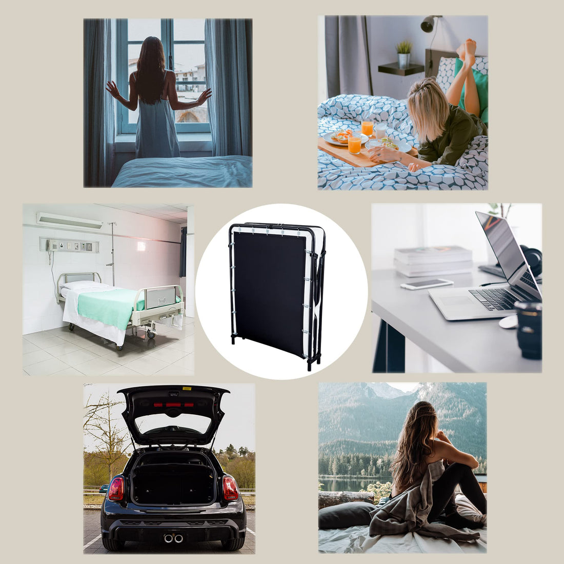 LEISUIT Foldaway Guest Bed with Memory Foam