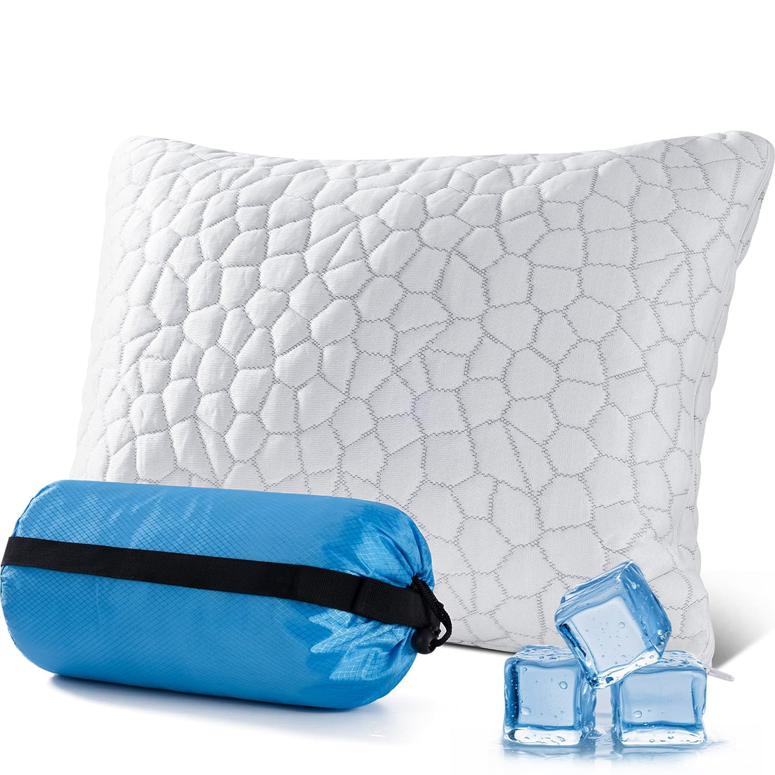 QUTOOL Queen Cooling Memory Foam Pillows – Set of 2
