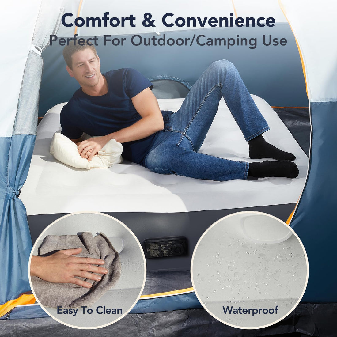 InnoTruth Queen Air Mattress with Built-In Pump