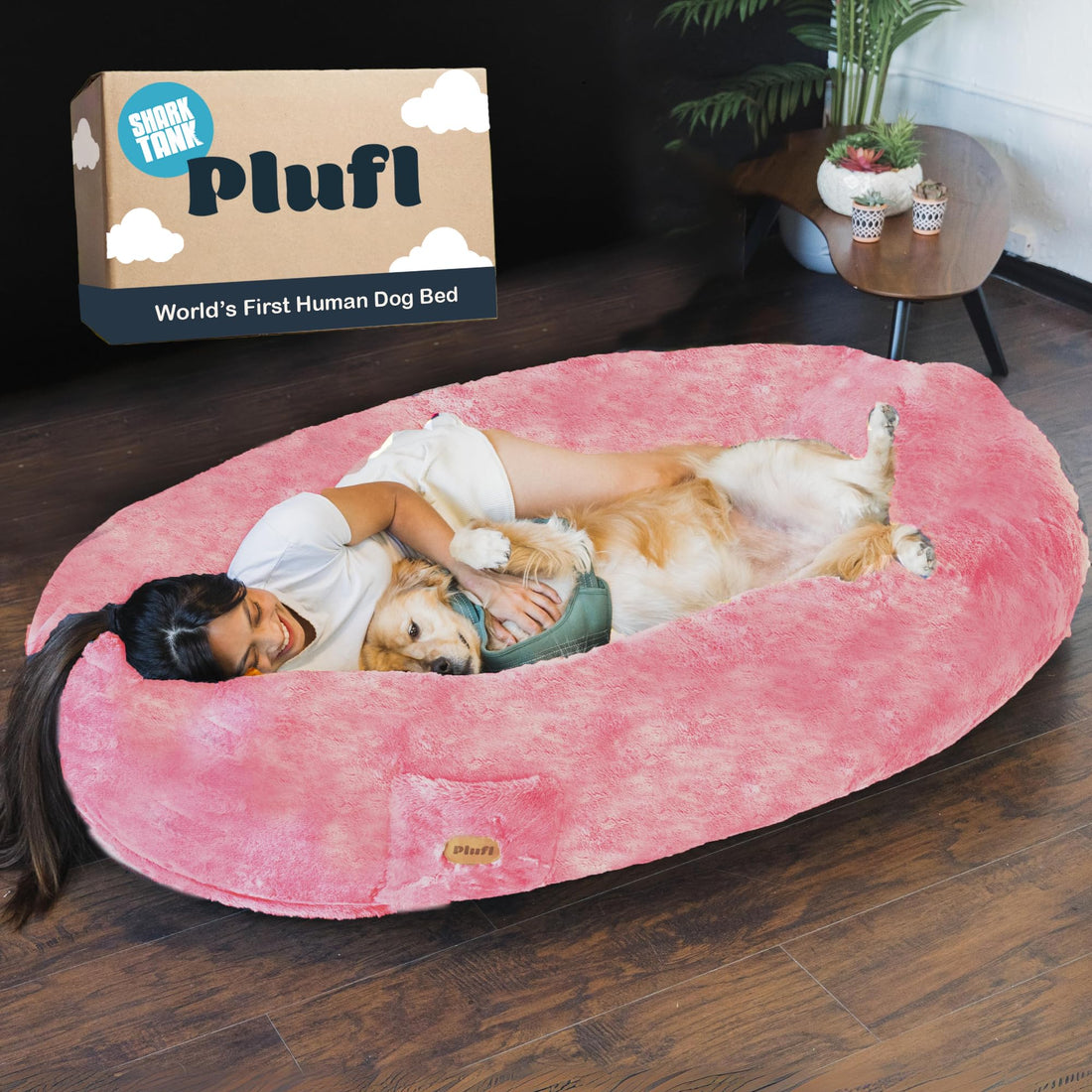 Plufl Original Human Dog Bed – Black