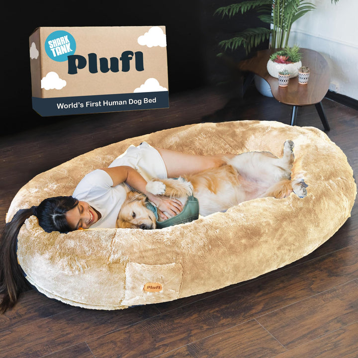 Plufl Original Human Dog Bed – Black