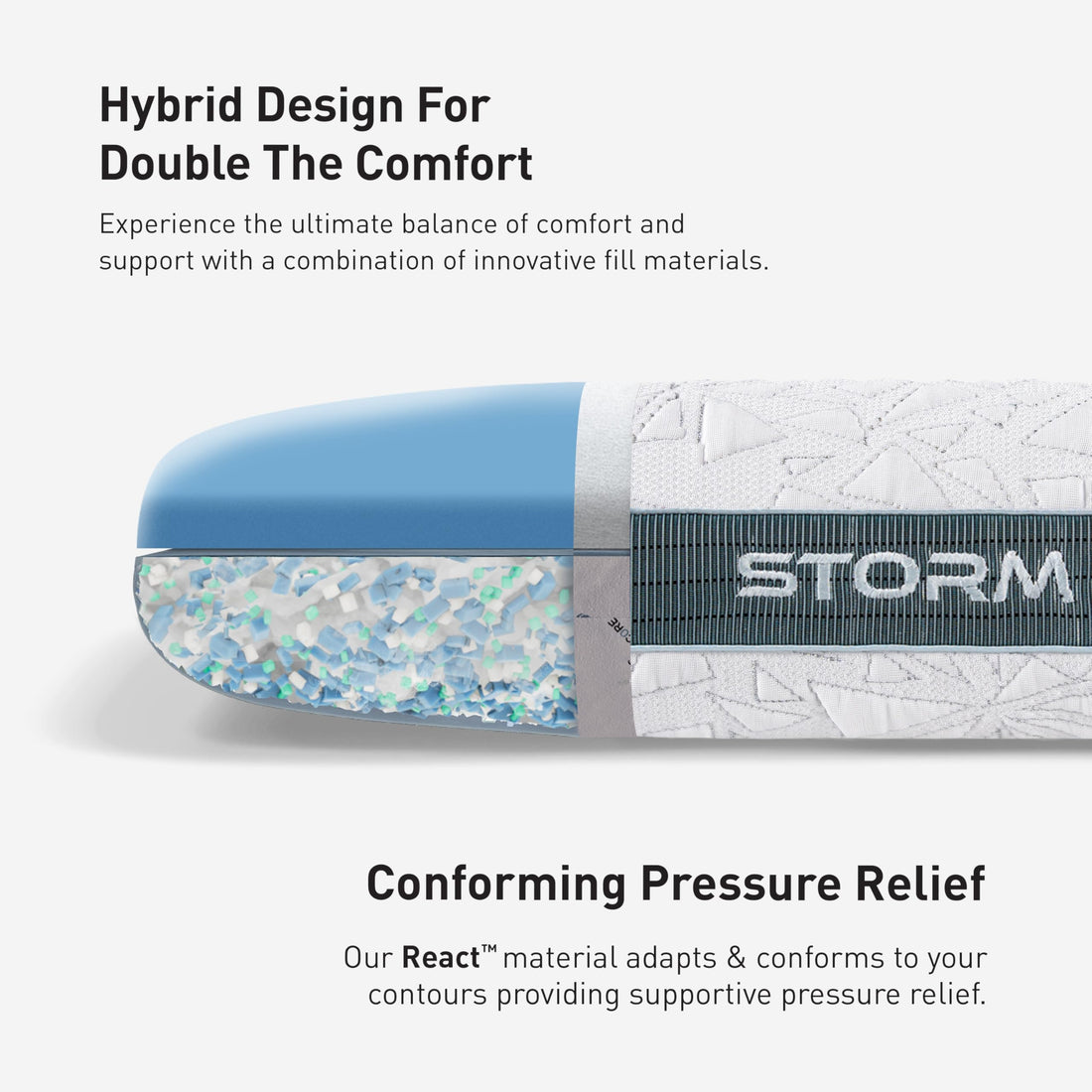 Bedgear Storm Performance Cooling Pillow – Medium