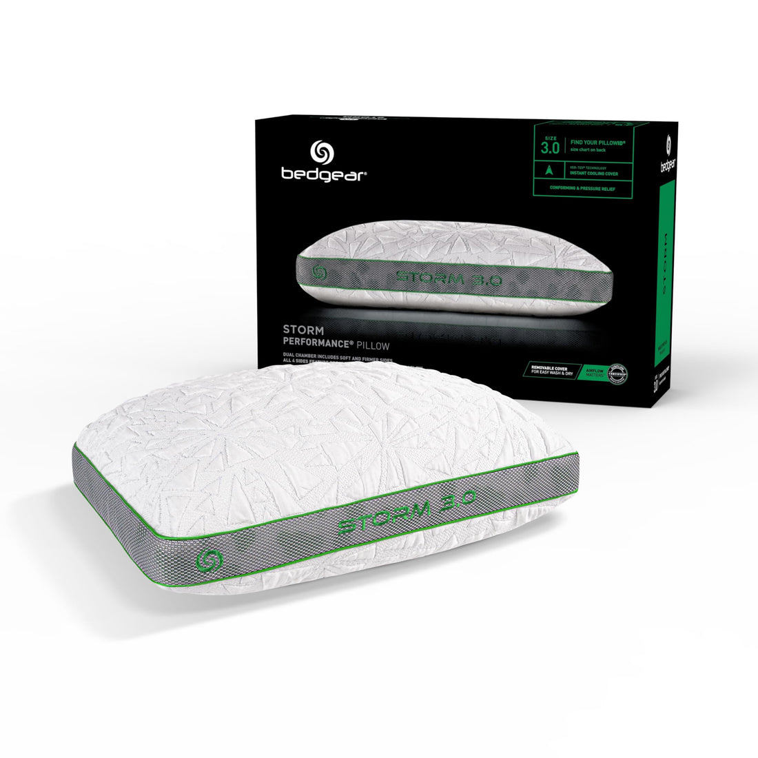 Bedgear Storm Performance Cooling Pillow – Medium