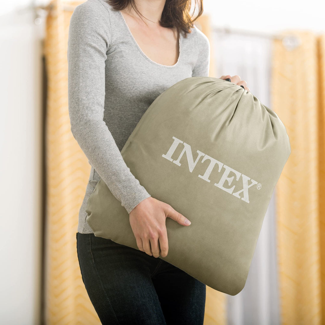 Intex Twin Air Mattress with Built-In Pump