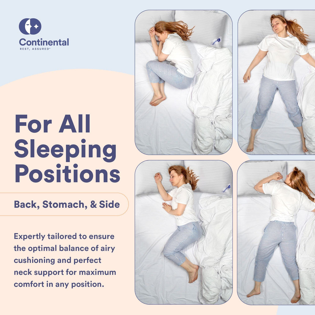 Continental Goose Down Pillow – King (2 Pack)
