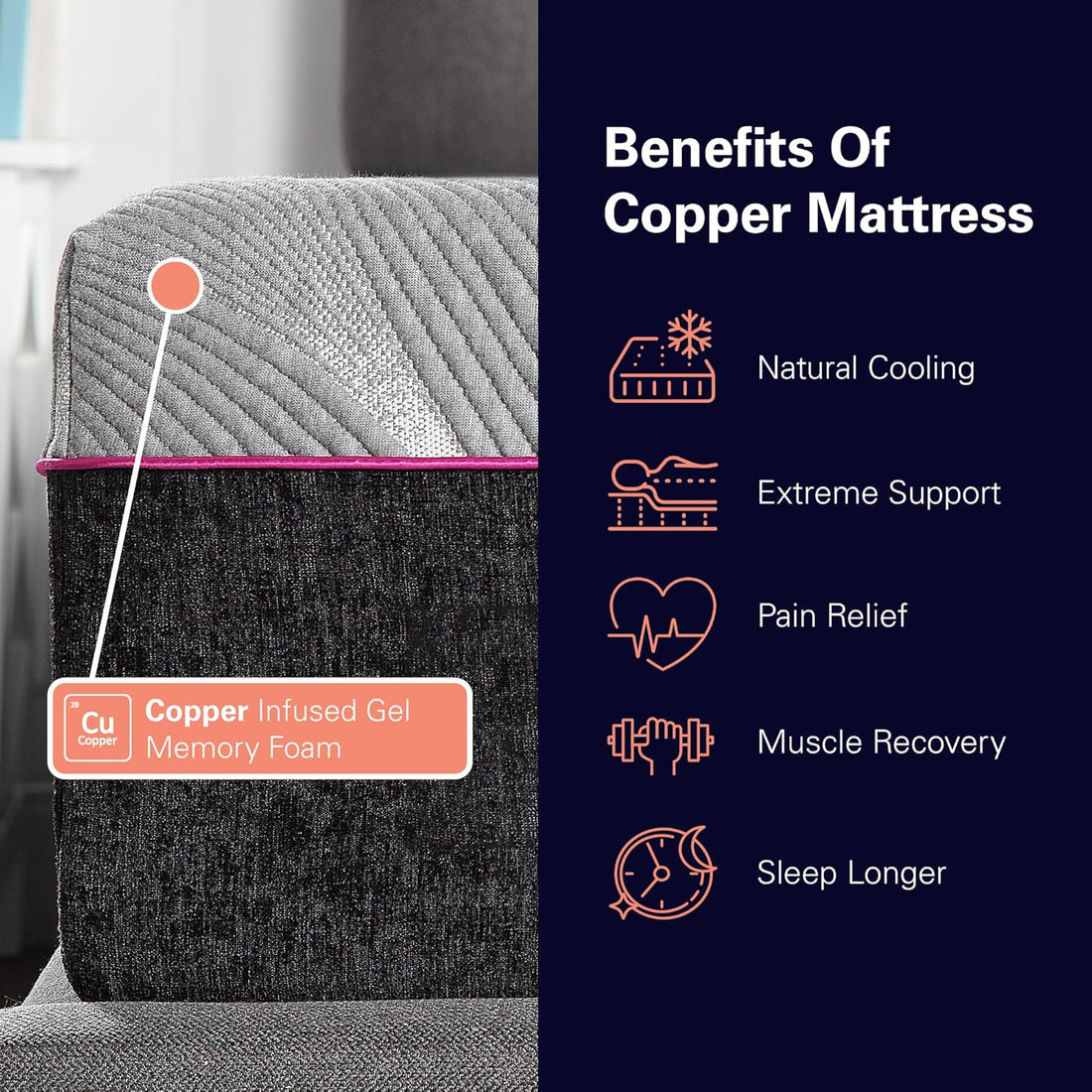 Renew 11" Cooling Memory Foam Mattress – Full