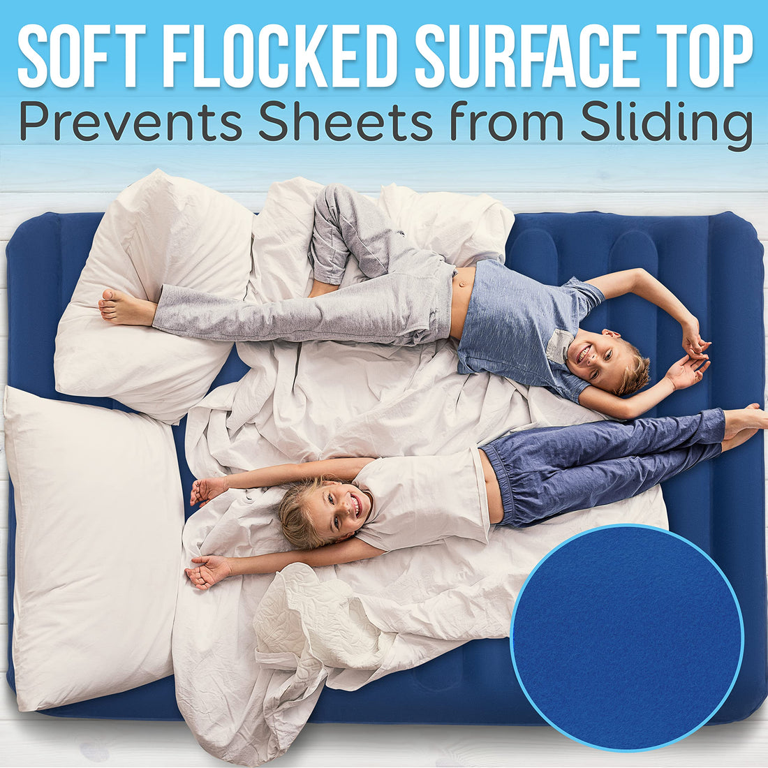SereneLife EZ Bed Twin Air Mattress with Frame