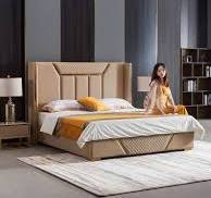 Modern Luxury Full Leather Bed Frame